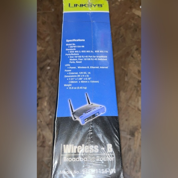 Linksys Wireless B Network Access Point 2.4Ghz 802.11b Sealed BEFW11S4-VN - Picture 5 of 5